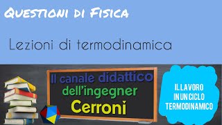 Il lavoro in un ciclo termodinamico  22 [upl. by Eelaras]