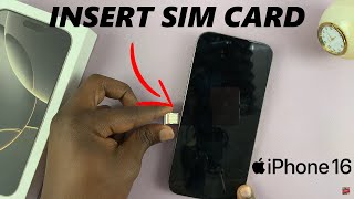 How To Insert SIM Card On iPhone 16  16 Pro [upl. by Elleret]