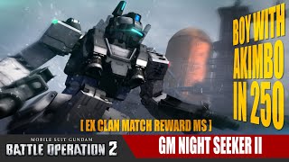 GBO2『GM Night Seeker II』The Stagger type amp High Thruster Raid for 250 2nd Clan Match Reward MS [upl. by Nnylyrehc190]