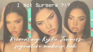 how i recreated kylie jenner’s iconic makeup look [upl. by Naillil]