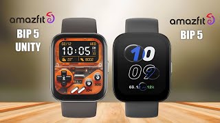 Amazfit Bip 5 Unity VS Amazfit Bip 5  Full Comparison [upl. by Yrian220]