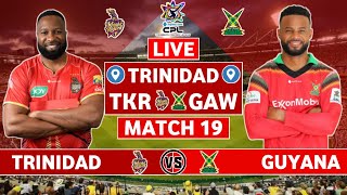 CPL 2024 Live Trinbago Knight Riders vs Guyana Amazon Warriors Live  TKR vs GAW Live Commentary [upl. by Lolanthe]