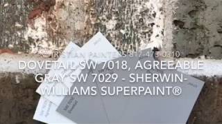 Dovetail SW 7018 Agreeable Gray SW 7029  SherwinWilliams SuperPaint® [upl. by Leahcim]