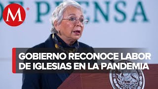 Iglesia actuó de manera responsable al cerrar templos por covid19 Olga Sánchez Cordero [upl. by Olivie]