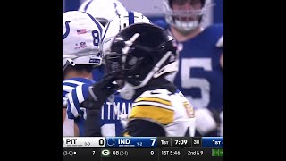 Michael Pittman catches for a 28yard Gain vs Pittsburgh Steelers [upl. by Nashbar]