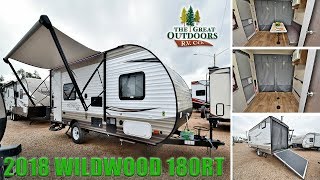 New 2018 WILDWOOD Toy Hauler 180RT Light Weight RV Travel Trailer Colorado Dealer [upl. by Yedrahs847]