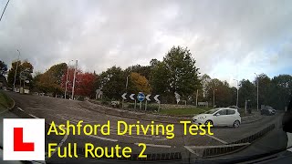 Full Ashford Driving Test Route 2 [upl. by Allicerp]