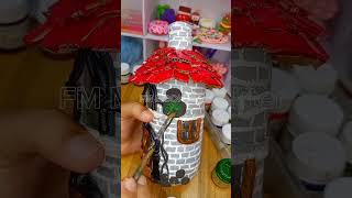 Fairy House clay crafting foryou diy claycraft shorts youtubeshorts fairyhouse vairalshort [upl. by Akiras584]