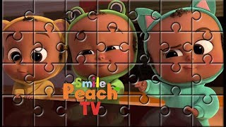 The Boss Baby Movie Peachs Puzzle Video for Kids thebossbaby [upl. by Adnovoj]