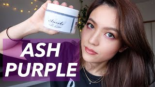 エンシェールズアッシュパープルのカラーバターで髪を染めてみた！ Review Ancels Color Butter  Ash Purple [upl. by Garek]