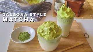 Dalgona Matcha  Dalgona Style Matcha Recipe  NonDairy Matcha Cream [upl. by Esela]