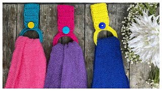 TOALLERO A CROCHET PARA Cocina o Baño  Con Pulseras Recicladas [upl. by Boycie]