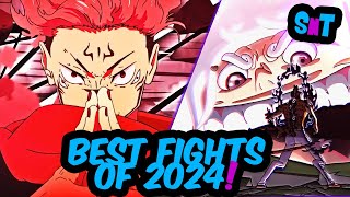 Best Anime Fights of 2024 [upl. by Yblek]