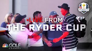 Rory McIlroy Bones have heated Day 2 parking lot exchange  Live From the Ryder Cup  Golf Channel [upl. by Chessa329]