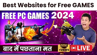 Top 10 Best Free Game Download Websites 2024 Original licensed PC Games  Legal Websites NO PIRACY [upl. by Otinauj696]