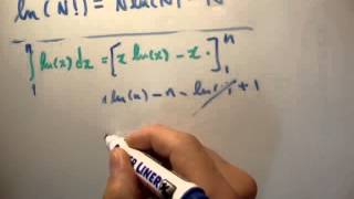 Thermodynamics 11  Stirlings Approximation Derivation [upl. by Cyrillus345]