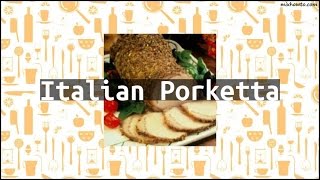 Recipe Italian Porketta [upl. by Dlorej]