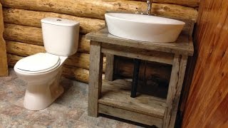 Rustic Bathroom Vanity Plans [upl. by Calandria]