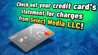 Select Media LLC charge on credit card  what company from Baltimore charged your card [upl. by Dressel716]