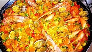 Paella de Marisco mi receta económicaA mi manera [upl. by Atsirhc]