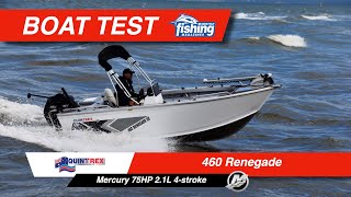 Tested  Quintrex Renegade 460 SC with Mercury 75HP 4 stroke [upl. by Doane]