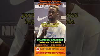 Davinson Sánchez Habla sobre el Gol de Argentina shorts futbol copaamerica FutArg FutCol [upl. by Akerley]