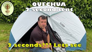 Review of Quechua Camping tent 2 Seconds Easy  2Person  Fresh ampBlack [upl. by Posehn]