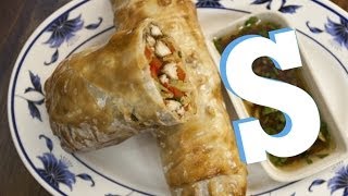 Jumbo Chicken Spring Rolls Recipe  SORTED [upl. by Oznerol]