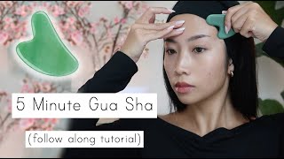 Daily 5 Minute Gua Sha Follow Along Tutorial [upl. by Pich]