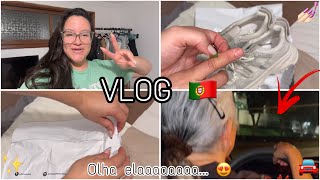 MINHA MÃE DIRIGINDO EM PORTUGAL FIZ UMA COMPRA NA VINTED MINHA UNHA NOVA VLOG 🇵🇹 [upl. by Heath786]