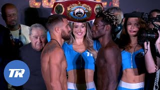 Vasiliy Lomachenko and Richard Commey Make Weight Main Event Official Sat ESPN amp ESPN [upl. by Zaraf]