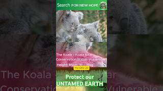 The koala the one only live in Tree wildlife animals facts conservation habitatloss [upl. by Yedoc]