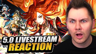 THE BEST UPDATE IN GENSHIN IMPACT HISTORY  50 LIVESTREAM REACTION [upl. by Leiser]