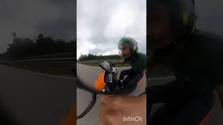 ev bike vs rxz topspeed hantu [upl. by Yemerej]