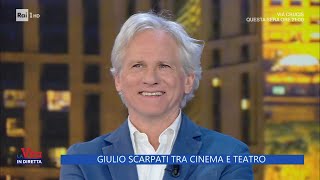 Giulio Scarpati tra cinema e teatro  La Vita in diretta  07042023 [upl. by Anotyad]