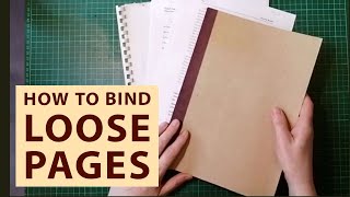 How to Bind Loose Pages Together A Simple Method [upl. by Airemat]