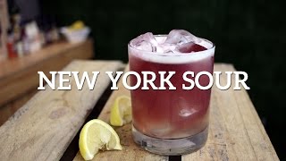 New York Sour Cocktail Recipe [upl. by Loleta]