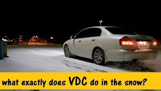 Infiniti VDC button driving in snow Part 2 What exactly does the VDC feature do in the snow [upl. by Angrist]