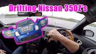 Drifting Nissan 350Zs at the Drift Games Experience [upl. by Yren]