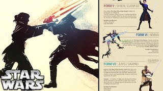 All Lightsaber Forms Explained Canon [upl. by Dmitri]