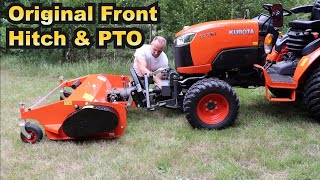 Kubota Original Front 3P Hitch and PTO from Zuidberg for Compact Tractor [upl. by Lenhard]