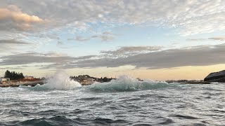 Sunset Paddle in Waves near Peggy’s Cove Nova Scotia [upl. by Lehrer]