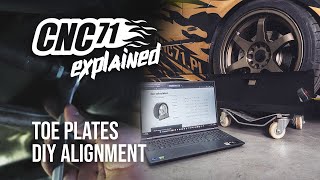 How to use toe plates Make alignment at your own CNC71explained [upl. by Gillian]