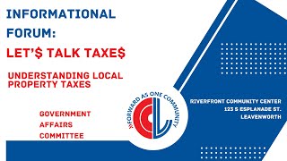 2024 Let Talk Taxe Property Tax Informational Forum [upl. by Jelle]