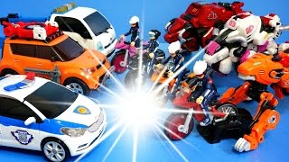 또봇 장난감 바이클론즈 장난감 대결 미오레오피오지오 토이 Biklonz Vs Tobot Car Toys [upl. by Bekelja]