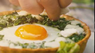 Galbani Mozzarella Egg and Spinach Tart [upl. by Leuams]