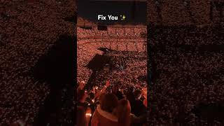 Fix You Coldplay Dublin 2024 Crowd singing [upl. by Nwahsar]