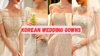 KOREAN WEDDING GOWNSChristian bridal gownWedding Bridal Frocks Designs Ideassparkle wedding dress [upl. by Tnerual847]