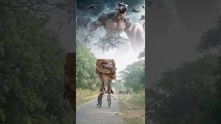 Big dinosaur trex chasing part100 dinosaur vfx shorts youtube shortvideo ytshorts animals [upl. by Edecrem]