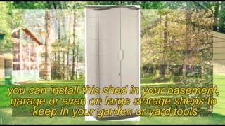 Rubbermaid 3749 Vertical Storage Shed Review [upl. by Andrews]